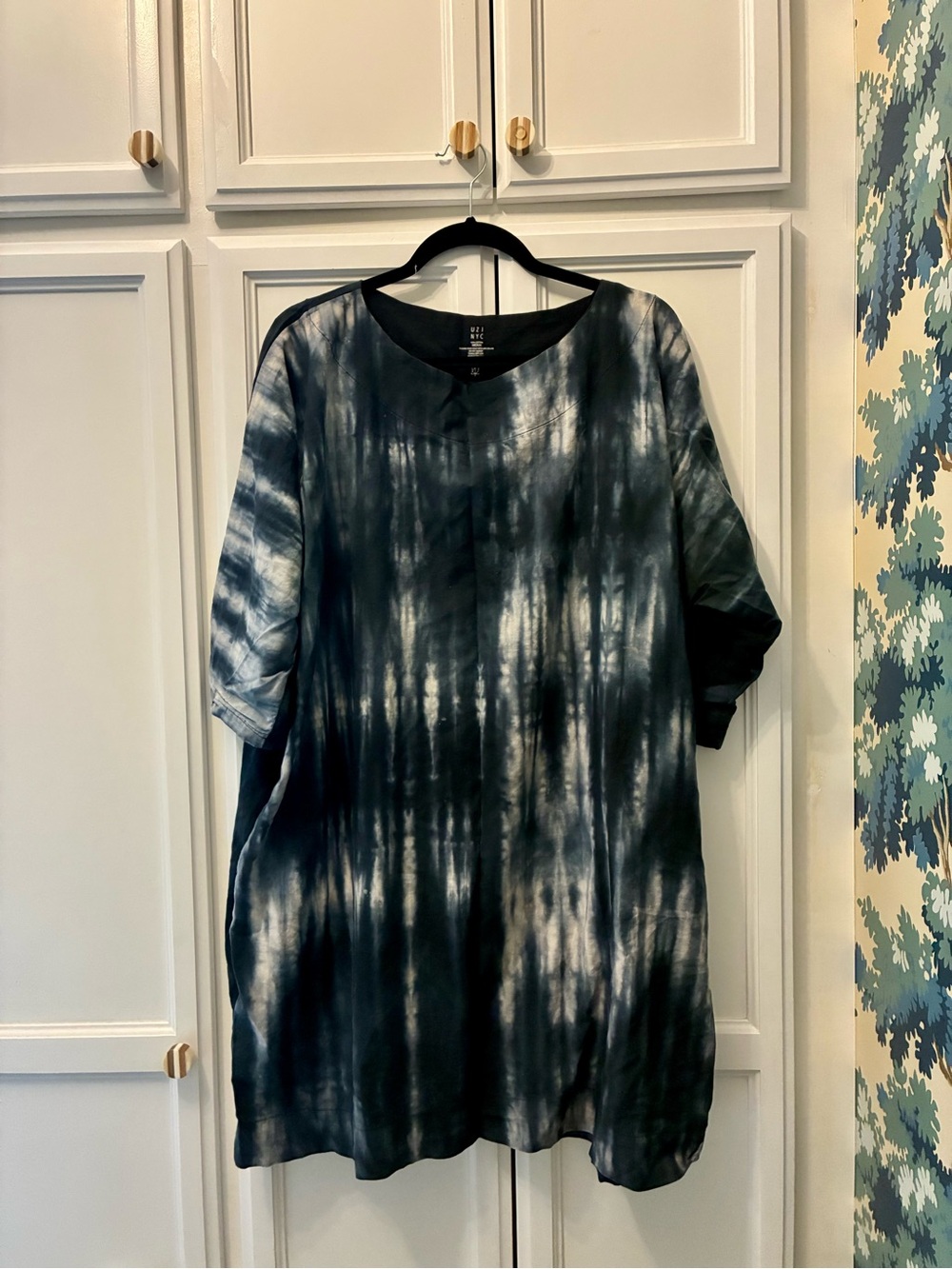Uzi NYC Tie-Dye Oversized Cotton Dress